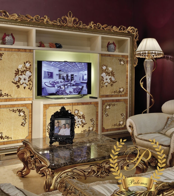 Kệ Tivi Cổ Điển Châu Âu MS03