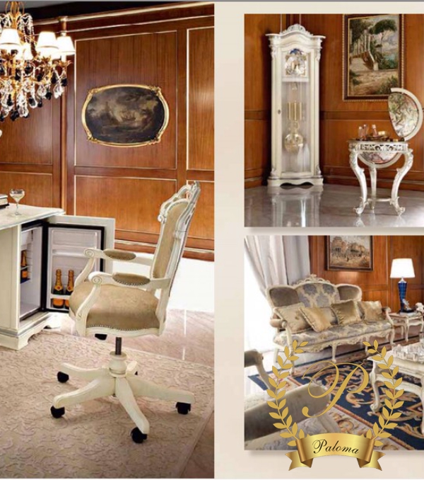 Bàn Làm Việc Tân Cổ Điển Châu Âu MS07