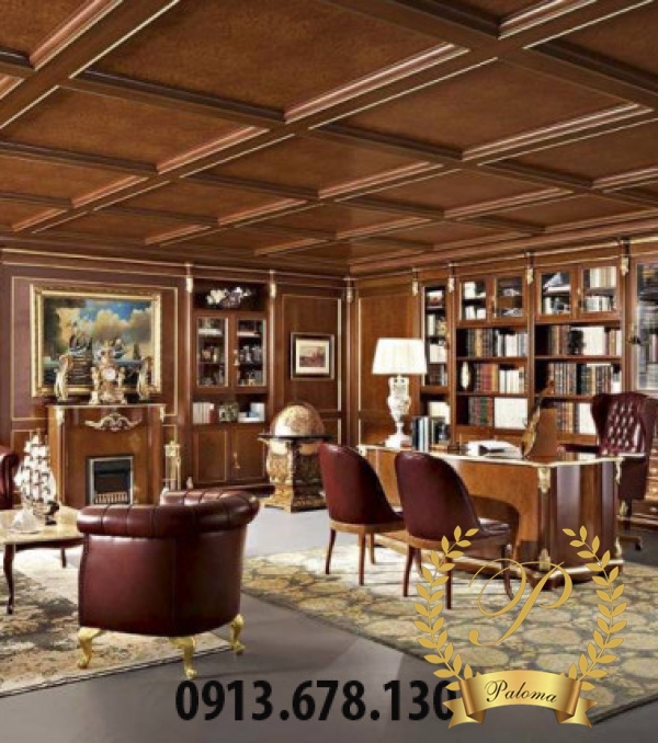 Bàn Làm Việc Cổ Điển Châu Âu MS08