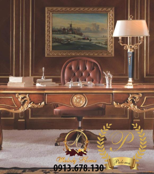Bàn Làm Việc Cổ Điển Châu Âu MS09