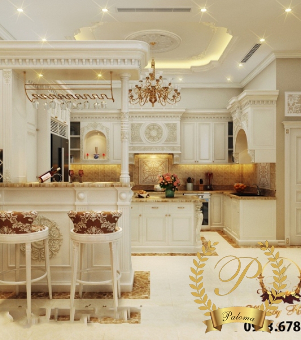 Tủ Bếp Cổ Điển Châu Âu TB02