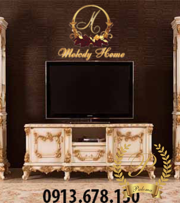 Kệ Tivi Cổ Điển Châu Âu MS09