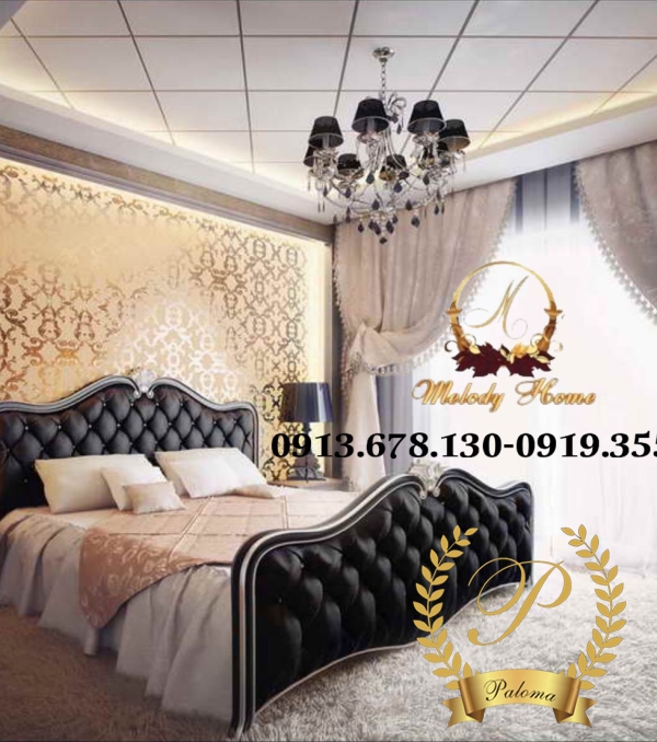Giường Ngủ Tân Cổ Điển Châu Âu GN11