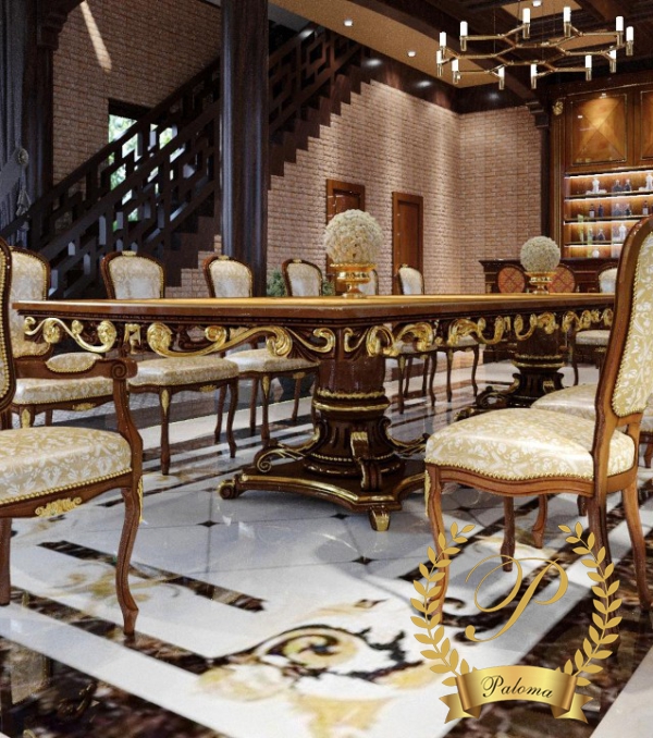 Bàn ăn Tân cổ điển Châu Âu BA09