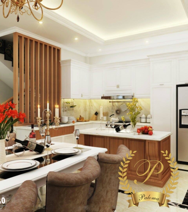 Tủ Bếp Cổ Điển Châu Âu TB03