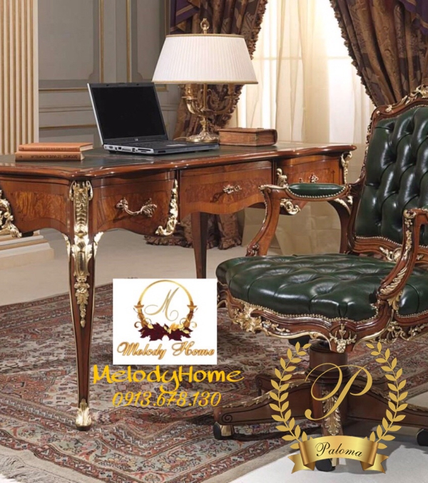 Bàn Làm Việc Tân Cổ Điển Châu Âu MS05