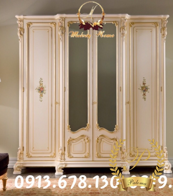 Tủ Áo Tân Cổ Điển Châu Âu MS04