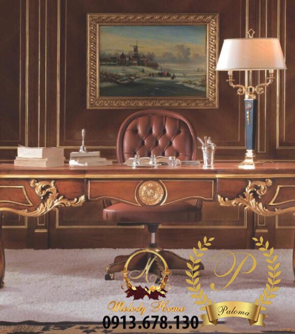 Bàn Làm Việc Tân Cổ Điển Châu Âu MS02