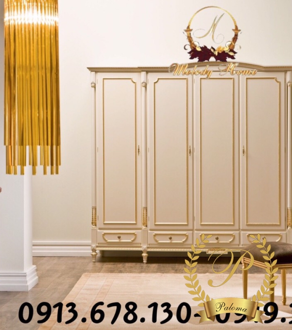 Tủ Áo Tân Cổ Điển Châu Âu MS07