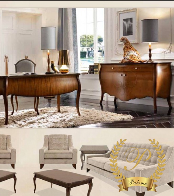 Bàn Làm Việc Tân Cổ Điển Châu Âu MS08