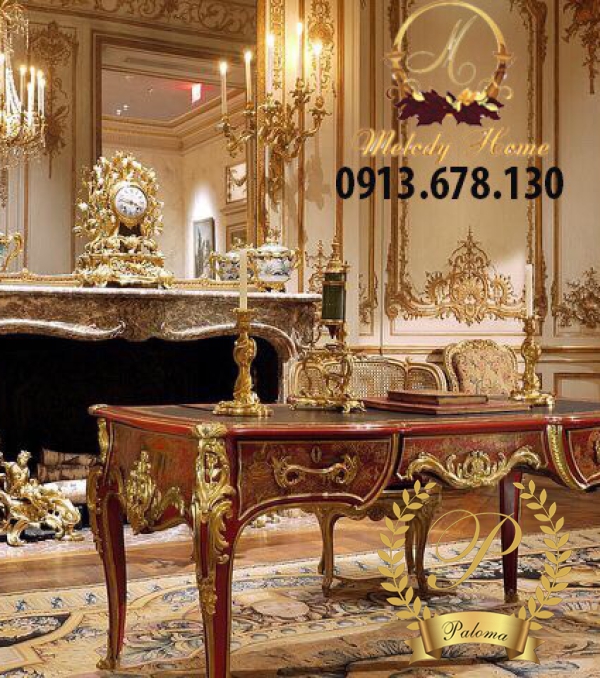 Bàn Làm Việc Cổ Điển Châu Âu MS16