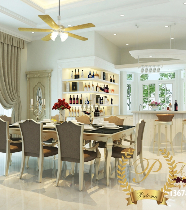 Tủ Bếp Cổ Điển Châu Âu TB06