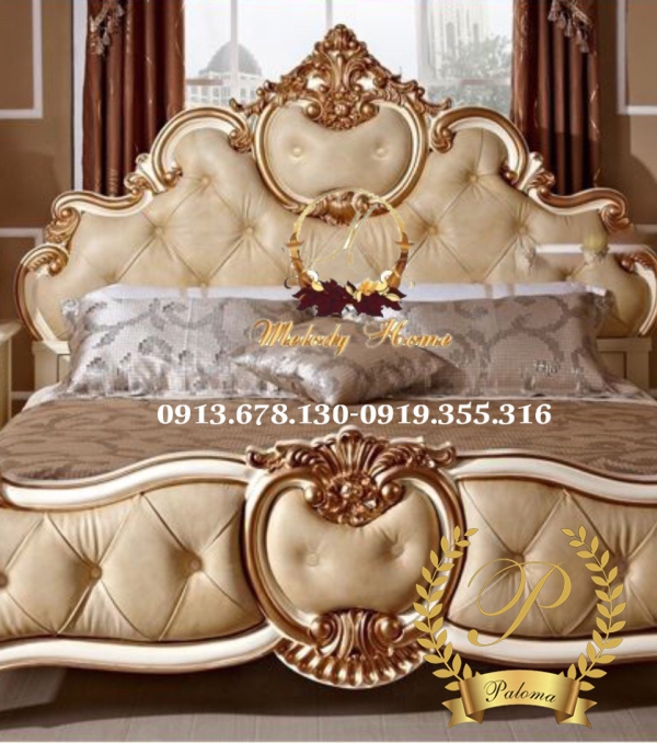 Giường Ngủ Tân Cổ Điển Châu Âu GN07