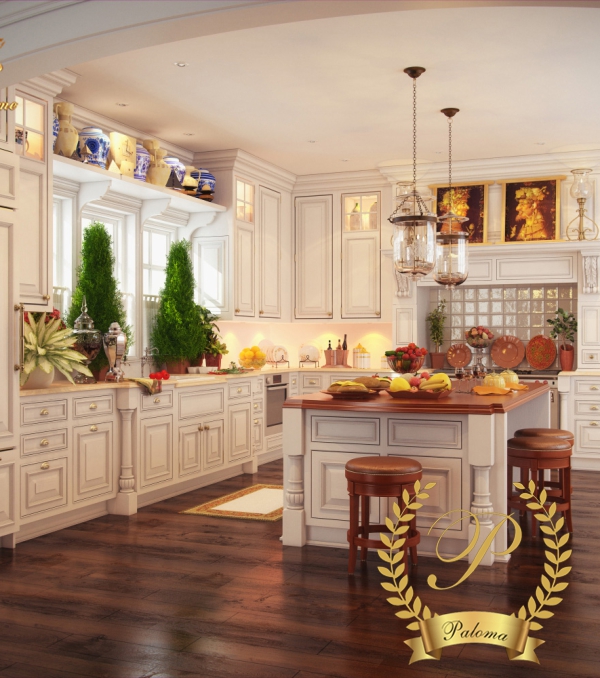 Tủ Bếp Cổ Điển Châu Âu TB08