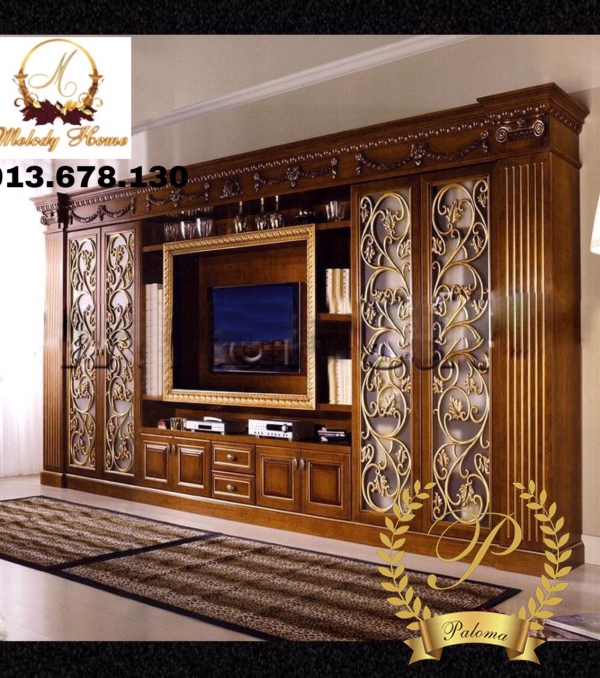 Kệ Tivi Cổ Điển Châu Âu MS13