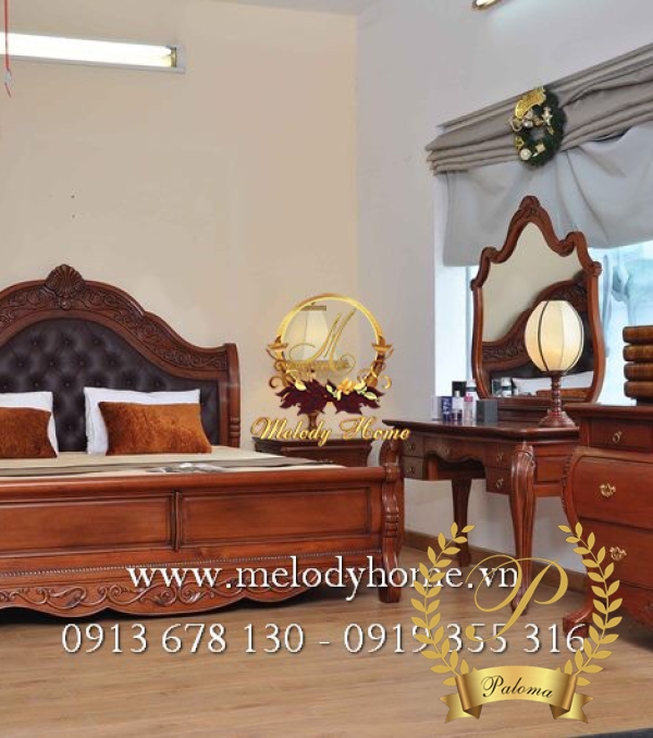 Giường Ngủ Tân Cổ Điển Châu Âu GN25