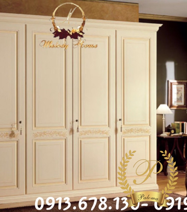 Tủ Áo Tân Cổ Điển Châu Âu MS10