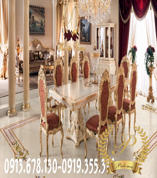 Bàn Ăn Cổ Điển Châu Âu BA28