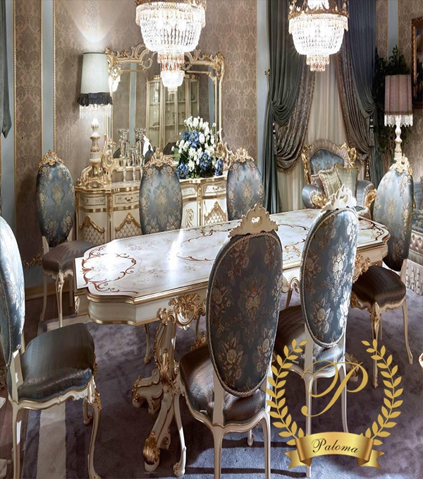 Bàn Ăn Cổ Điển Châu Âu BA22