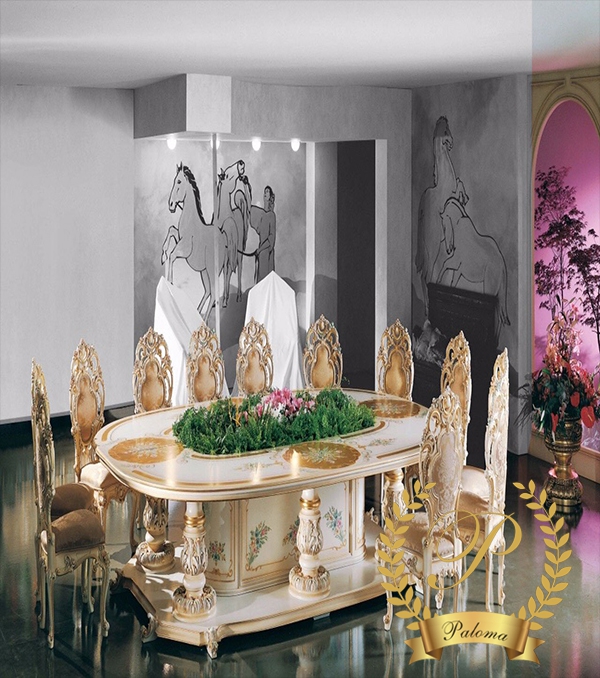 Bàn ăn cổ điển Châu Âu BA09