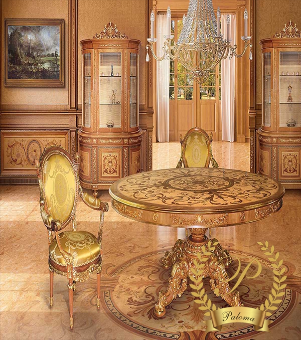 Bàn ăn cổ điển Châu Âu BA08