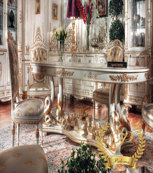 Bàn ăn cổ điển Châu Âu BA02