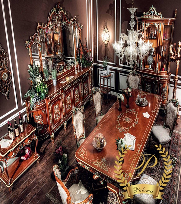 Bàn ăn cổ điển Châu Âu BA01